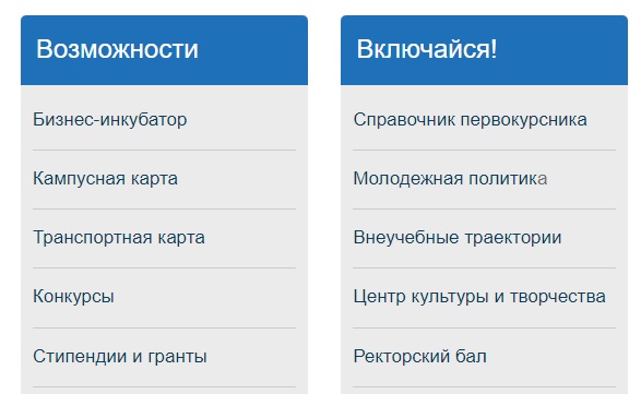 НГУЭУ функционал