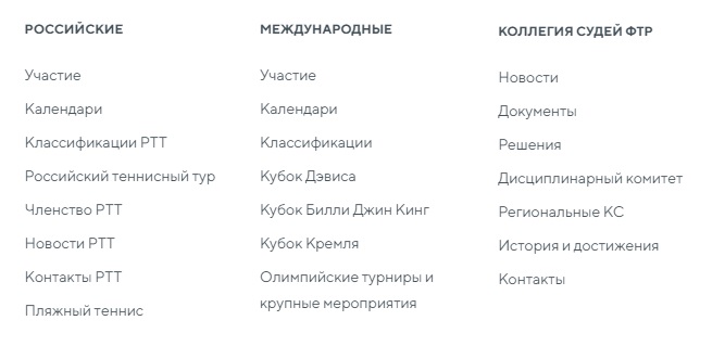РТТ услуги